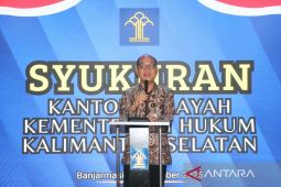 Syukuran capaian kinerja, Kemenkum Kalsel fokus raih predikat WBK