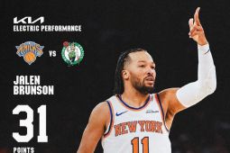 Jalen Brunson bawa Knicks tekuk Celtics 105-95