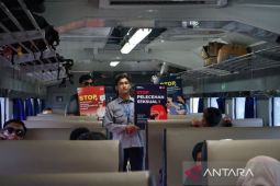 KAI Sumut sosialisasi anti pelecehan  seksual di atas kereta api