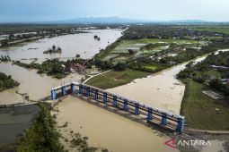 Hujan deras guyur Blora, jalan nasional Blora-Cepu tergenang air