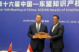 Menkum bertemu perwakilan China galang dumungan inisiasi Indonesia tentang royalti