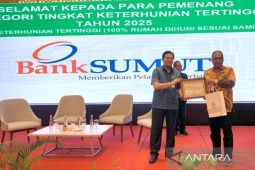 Bank Sumut raih penghargaan  Tingkat Keterhunian Tertinggi 2025