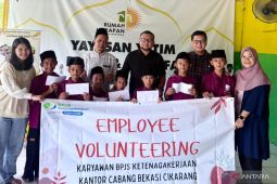 BPJS Ketenagakerjaan Bekasi Cikarang kunjungi Yayasan Rumah Harapan