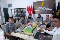 Kanwil Kemenkum Babel ikuti sosialisasi survei kepuasan layanan kesekretariatan semester II 2025