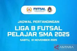 Liga B Futsal Pelajar 2025 kembali bergulir akhir pekan ini, berikut jadwalnya