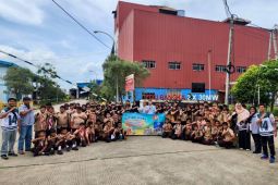 Siswa SDN 14 Pangkalpinang belajar energi bersama PLN di PLTU Air Anyir