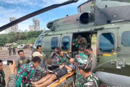 TNI kerahkan tujuh helikopter untuk antar logistik ke lokasi banjir
