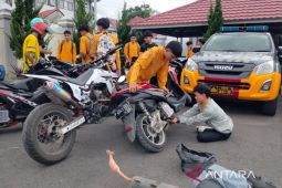 Polres Rejang Lebong sita 150 knalpot brong hingga Oktober 2025