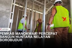 BANGUN HUNTARA UNTUK NELAYAN KORBAN KEBAKARAN DI KAWASAN BOROBUDUR MANOKWARI