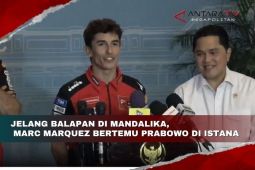 Jelang balapan di Mandalika, Marc Marquez bertemu Prabowo di Istana