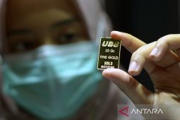 Harga emas UBS dan Galeri24 di Pegadaian Kamis ini kompak turun