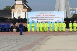 Polda Sultra gelar apel siaga antisipasi bencana hidrometeorologi