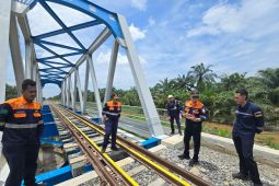 KAI Sumut ganti ribuan bantalan rel di jembatan kereta api