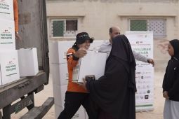 Dompet Dhuafa distribusikan ratusan paket pangan bagi warga Gaza di Sukhnah