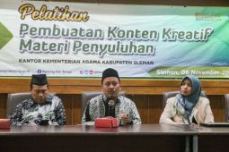 Kemenag Sleman mengadakan pelatihan konten kreatif bagi penyuluh agama