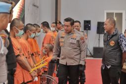 Polres Blitar tangkap 12 tersangka selama Operasi Sikat Semeru 2025