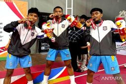 Tim Takraw Gorontalo raih medali emas pada POPNAS XVII