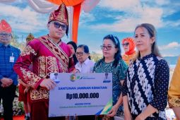 Tepat di HUT Morut ke-12, delapan ahli waris terima santunan dari BPJS Ketenagakerjaan