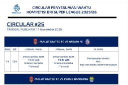 Tiga laga tandang Malut United diubah sore hari