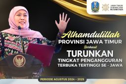 Tingkat pengangguran terbuka di Jawa Timur turun jadi 3,88 persen
