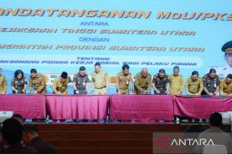 Sumut perkuat penegakan hukum humanis, Pemprov--Kejati Teken MoU PKS, Bupati Paluta hadir