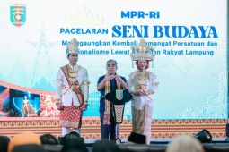 MPR RI lakukan sosialisasi Empat Pilar lewat kegiatan seni budaya Lampung