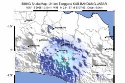 Gempa dangkal guncang Bandung Rabu pagi