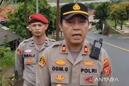 Polisi Cianjur meningkatkan patroli ke titik rawan bencana