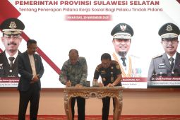 Kejati bersama Pemprov Sulsel sepakat terapkan pidana kerja sosial