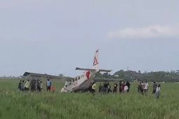 Pesawat jatuh di Karawang