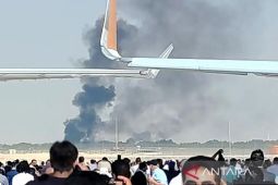 Pilot tewas usai jet tempur tejas India jatuh di Dubai Airshow