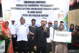 19.800 pekerja informal di Purwakarta dilindungi BPJS Ketenagakerjaan