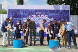 Bea Cukai Pangkalan Bun musnahkan barang ilegal hasil sitaan