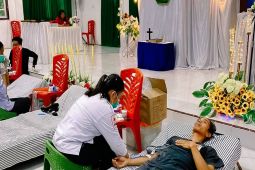 PMI Morut dan GKST Bethesda Mayumba kerjasama donor darah