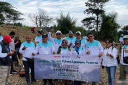 Asdepamsi tanam 100 pohon di kawasan Puncak Bogor jaga ekosistem air bersih