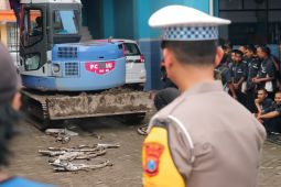 Polisi Blitar edukasi pelajar patuhi aturan lalu lintas