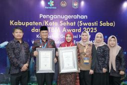 Kota Jambi raih penghargaan Swasti Saba Wistara dari Kemenkes RI