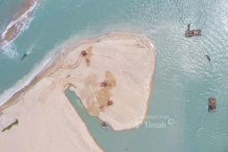 PT Timah keruk alur pelayaran kapal nelayan Air Kantung