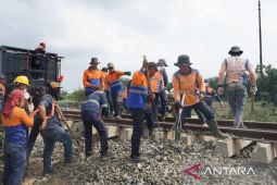 KAI percepat perbaikan  jalur kereta Medan -- Binjai terdampak banjir