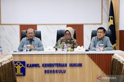 Kanwil Kemenkum Bengkulu laksanakan rapat pengharmonisasian terhadap rancangan peraturan Bupati Bengkulu Utara