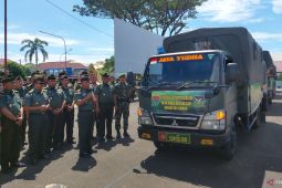 Korem Gamas Bengkulu kirim 4 truk bantuan bencana ke Sumbar