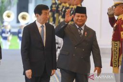 Prabowo terima Ketua MPR China Wang Huning di Istana Merdeka