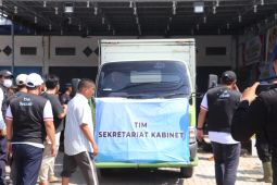 Polres Langkat terima kunjungan tim Setkab RI bawa bantuan buat korban banjir