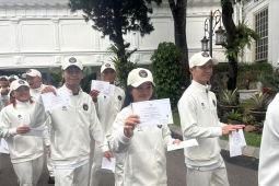 Atlet kontingen SEA Games sambangi Istana jelang dilepas Presiden