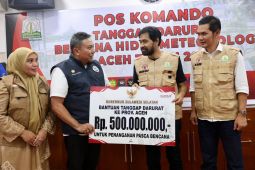 Sulsel serahkan Rp500 juta percepatan pemulihan pasca bencana Aceh