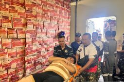 Indonesian navy hospital ship treats flood victims in North Sumatra
