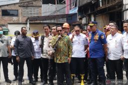 22 orang tewas, Mendagri cek lokasi kebakaran ruko drone di Jakpus