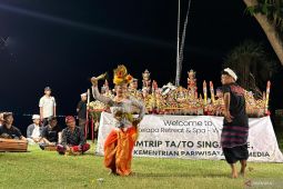 Jembrana menyambut peserta Famtrip dengan musik tradisional Jegog