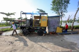 Upaya penanganan lahan pertanian terendam banjir di Lamongan