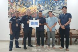 Jelang Natal, PT Timah bantu pembangunan rumah duka gereja di Bangka Barat